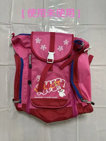 [ 미사용 새상품 ] VELOCITY 스노우맨 디자인 백팩 핑크