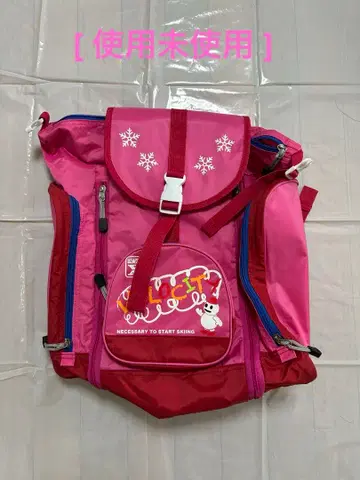 [ 미사용 새상품 ] VELOCITY 스노우맨 디자인 백팩 핑크