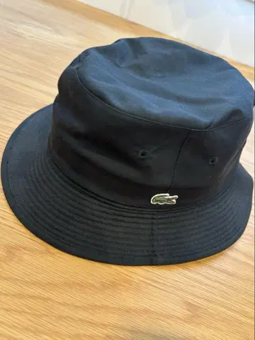 라코스테 블랙 리버서블 사양 버킷햇 58cm