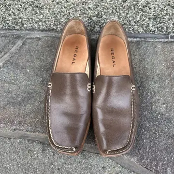 REGAL 브라운 가죽 로퍼