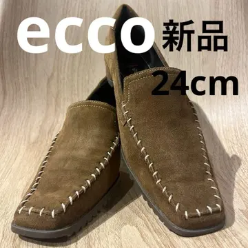 [ 새상품 ] ecco 스웨이드 로퍼 24cm 에코