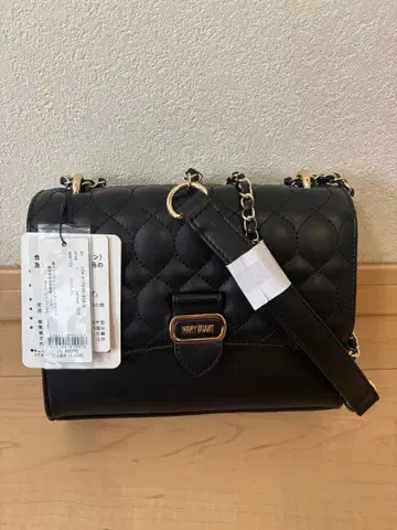 MARY QUANT 퀼팅 체인 숄더백