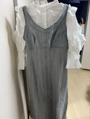스티치 코르셋 라이크 점프 스커트