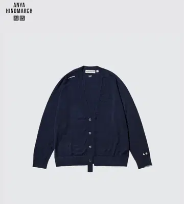 안야 힌드마치 & 유니클로 메리노 오버 사이즈 네이비 S 사이즈