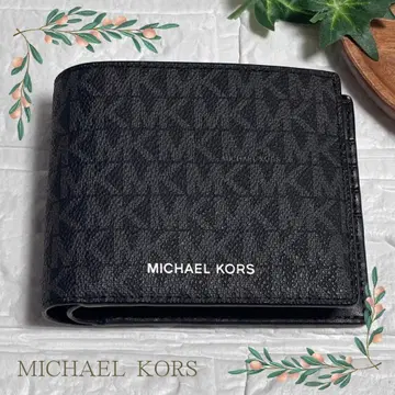 새상품 MICHAEL KORS 블랙 이단 접이식 지갑