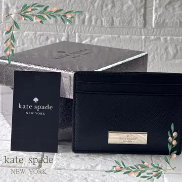 새상품 kate spade 블랙 카드 케이스 박스 포함