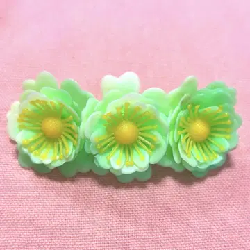 vintage 셀 로이드? 꽃 머리핀