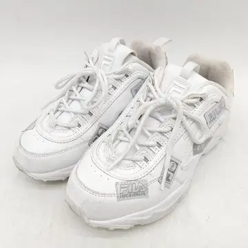 2788번 FILA 휠라 통굽 스니커즈 화이트 디스트레이서 패치