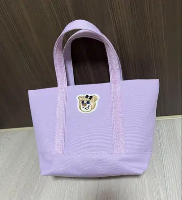 페이러 러브러리 올드 테디 걸 와펜 토트 페일 퍼플