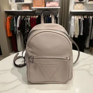 GUESS 핑크 베이지 미니 백팩