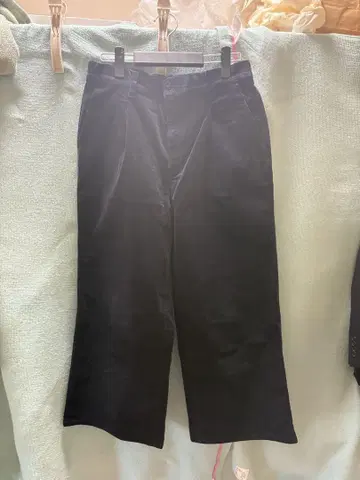 다크 네이비 코듀로이 팬츠 여성용
