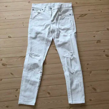 MOUSSY 화이트 데미지 진