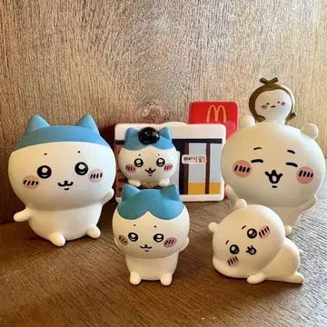 치이카와 (먼작귀) 하치와레 마스코트 피규어 4개 맥도날드 달력 세트