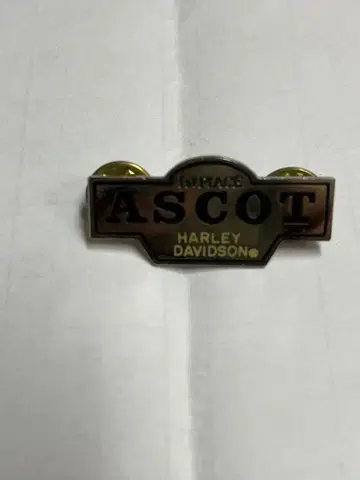 할리 Harley-Davidson . ASCOT. 핀배지