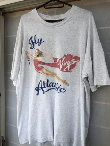 빈티지 Fly Virgin Atlantic 티셔츠