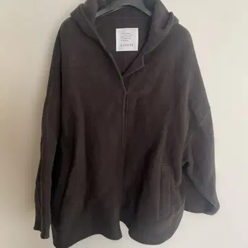 CLOCHE 후드 부착 롱 코트 카키