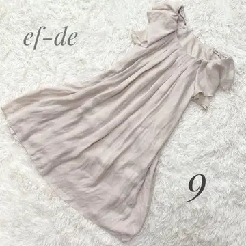 [ ef-de ] 쉬폰 프릴 원피스 일본제 결혼식 경사 ap1313
