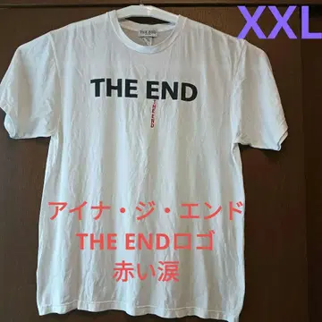 아이나 지 엔드 THE END 로고 빨간 눈물 화이트 T셔츠 XXL