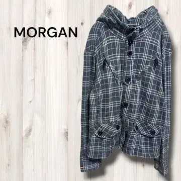 모건 자켓 아우터 코트 글렌체크 패턴 캐주얼