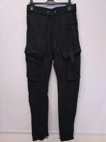 ASKYY / FLARED SWEAT CARGO PANTS / BLK