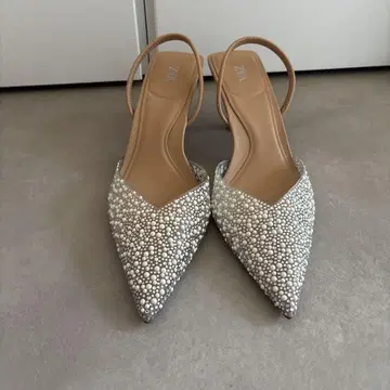 ZARA 모조 진주 힐