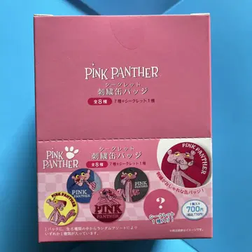 핑크팬서 캔뱃지 시크릿 자수 캔뱃지 전 8종 8개입 세트