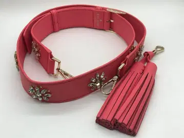 미사용 케이트 스페이드 kate spade 숄더 벨트 비쥬 프린지
