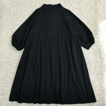 새상품급 콩제페이에 턱 슬리브 원피스 다크 네이비 A라인