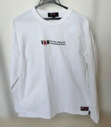 VAN 긴팔 T셔츠 화이트