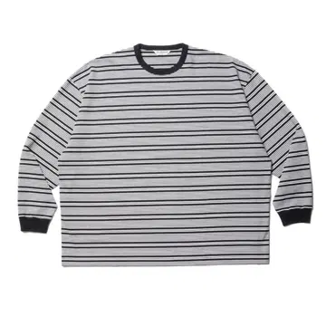 COOTIE Supima Border Oversized L/S Tee