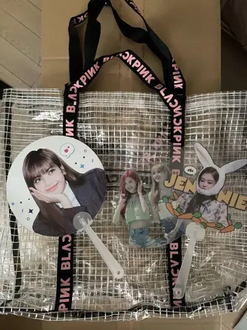 BLACKPINK 투명 토트백