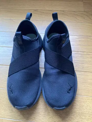 PUMA SOFTFOAM+ 블랙 슬립온 24cm 블랙