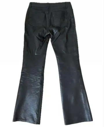 omme ca de mode leather flare pants