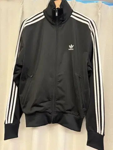 adidas 블랙 저지 트랙 자켓