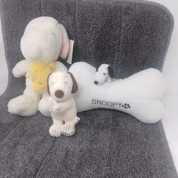 스누피 봉제 인형 세트 3점
