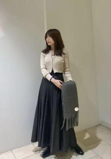 코코딜 셔츠 칼라 집업 가디건 탱크탑 세트
