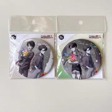 진격의 거인 10th BIG 홀로그램 캔뱃지 리바이 엘렌