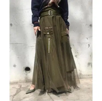 Ameri VINTAGE MILITARY ASYMMETRY SKIRT