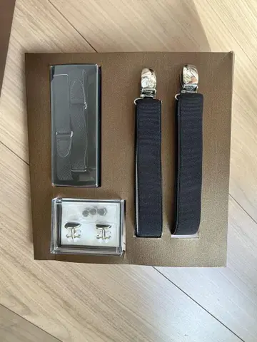 서스펜더 & 커프스 단추, 와이셔츠 세트