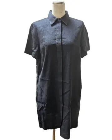 띠어리 ECO SHARKSKIN BUTTONDOWN DR 셔츠 원피스