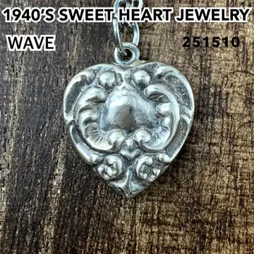 스위트하트 주얼리 WAVE 파 실버 빈티지 목걸이 NAVY