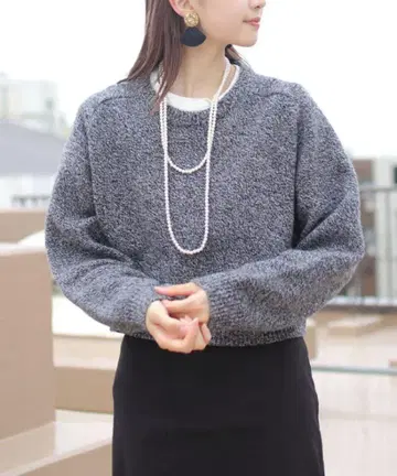 THE SHINZONE SHORT SHAKER SWEATER 그레이
