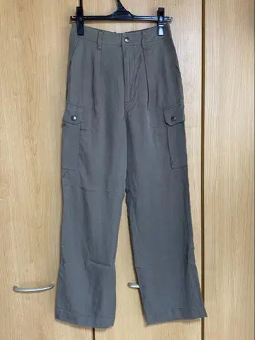 Spick & Span 워셔블 트윌 카고 팬츠 카키 36