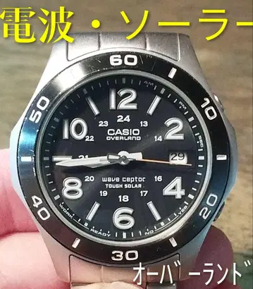 BC6 카시오 오버랜드 전파 솔라 시계 날짜 포함