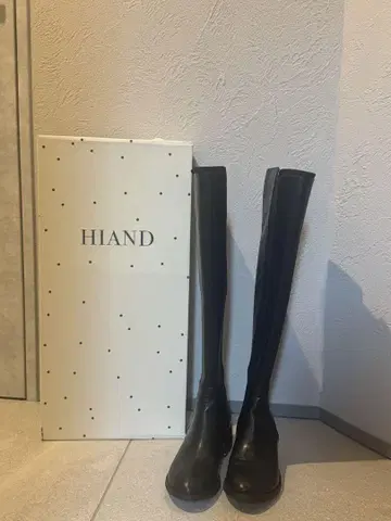 HIAND 블랙 니하이 부츠 25 (24.5인 사람에게도 추천)