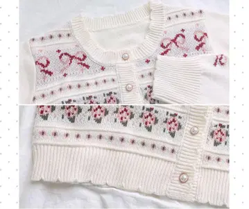 maki melume 시마무라 소녀의 꽃동산 가디건 4L 핑크