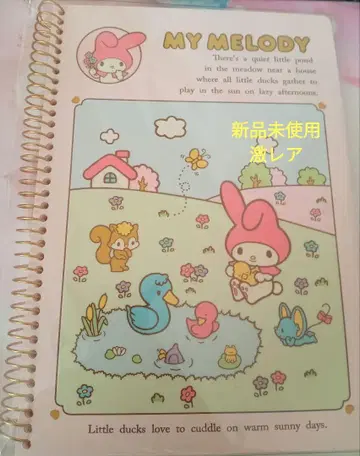 새상품 미사용 마이멜로디 링 노트 노트 메모리