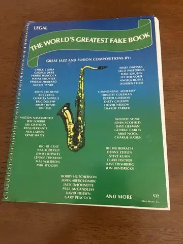 The World's Greatest Fake Book 재즈 악보 악보