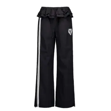 SETUPEXE FRILL SPORTY PANTS / BLACK