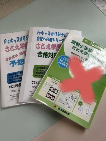 사토에 학원 초등학교 Pc 키즈 오리지널 문제집 2권 세트